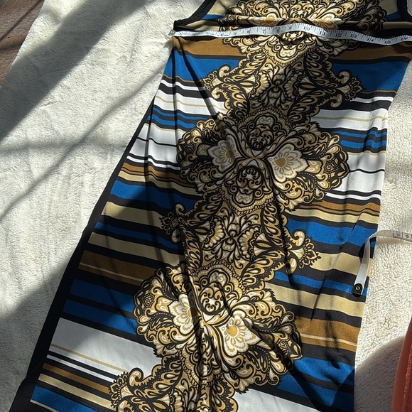 Banana Republic Baroque Stripe Bodycon Mini Dress – Retro Bold Print Small - Picture 4 of 6